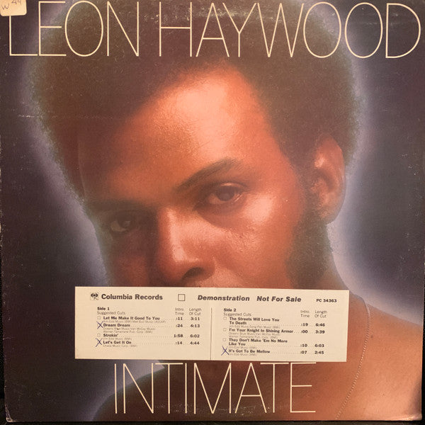 Leon Haywood : Intimate (LP, Album, Promo)