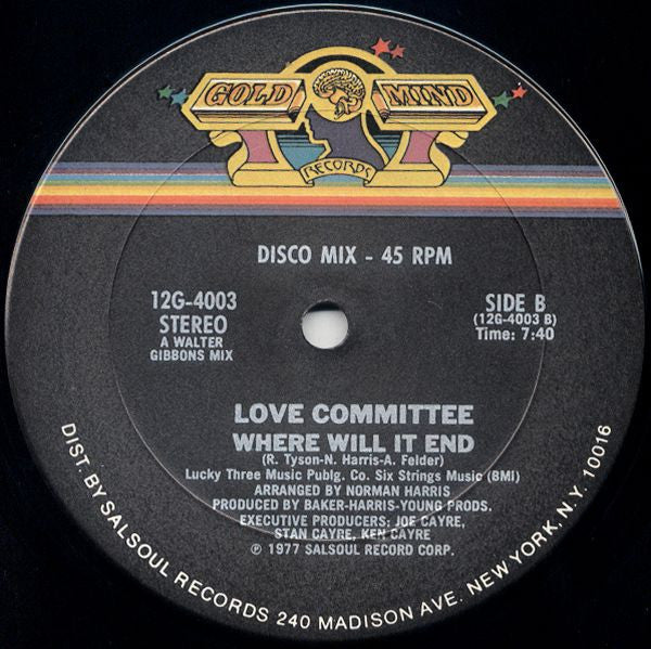 Love Committee : Cheaters Never Win (12")