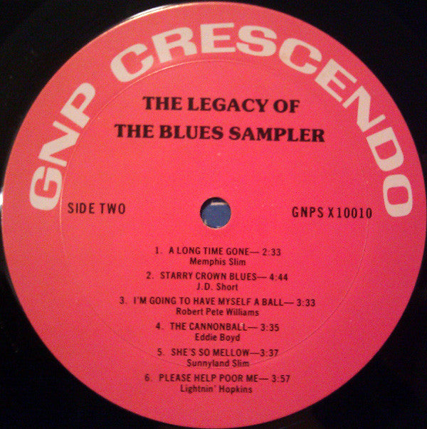 Various : The Legacy Of The Blues Sampler (LP, Comp, Smplr)