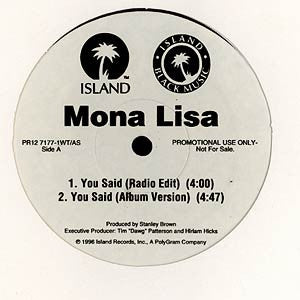 Mona Lisa (2) : You Said (12", Promo)