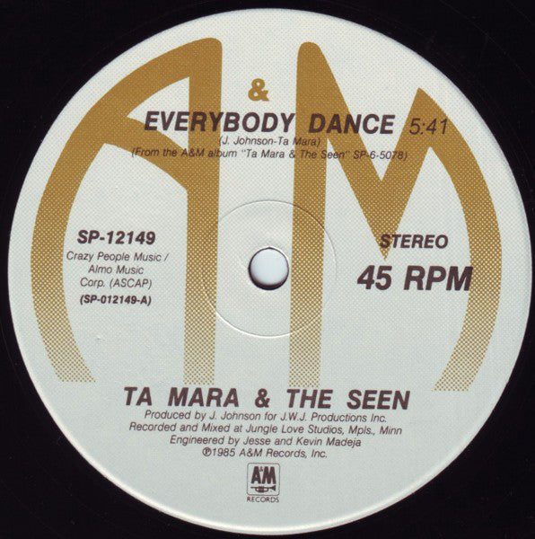 Ta Mara & The Seen : Everybody Dance (12", Single)