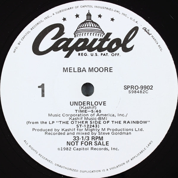 Melba Moore : Underlove (12", Promo)