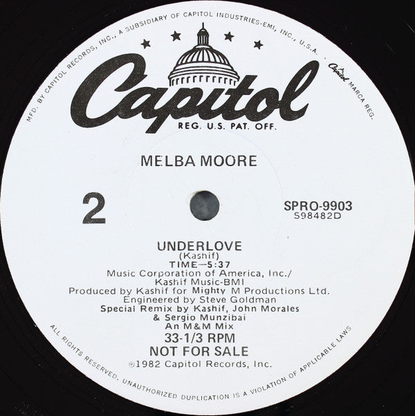 Melba Moore : Underlove (12", Promo)