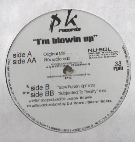 Nu-Sol : I'm Blowin Up (12")