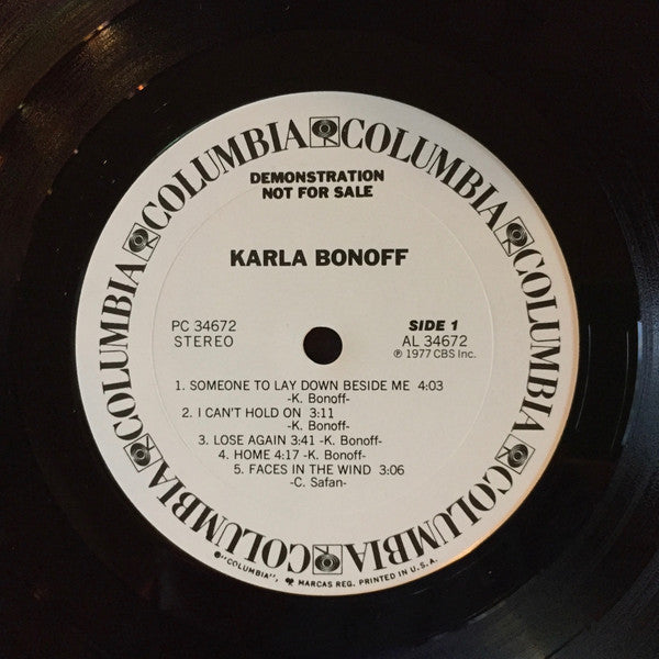 Karla Bonoff : Karla Bonoff (LP, Album, Promo)