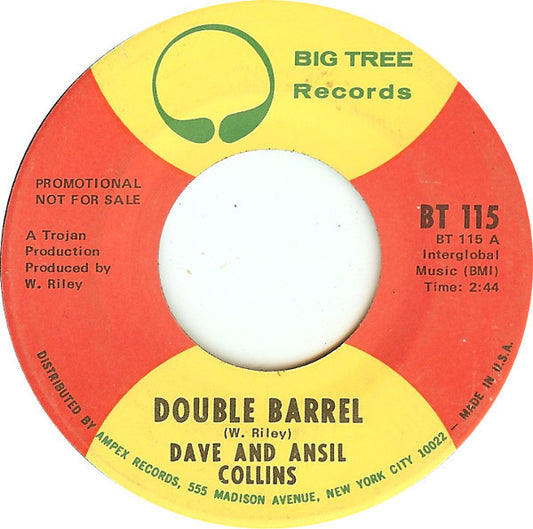 Dave & Ansel Collins : Double Barrel (7", Promo, ARP)