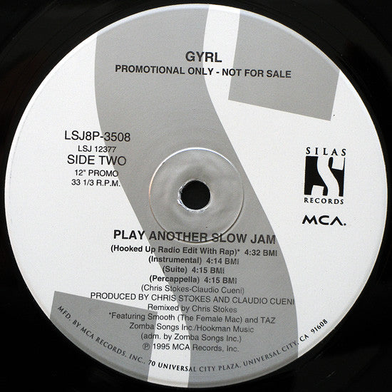 Gyrl : Play Another Slow Jam (12", Promo)