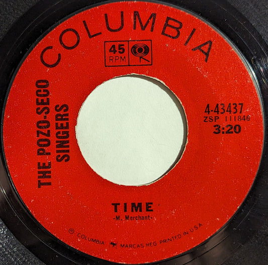 The Pozo-Seco Singers : Time / Down The Road I Go (7", Single, Styrene)