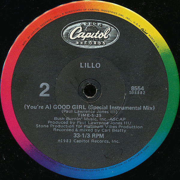 Lillo* : (You're A) Good Girl (12", Single)