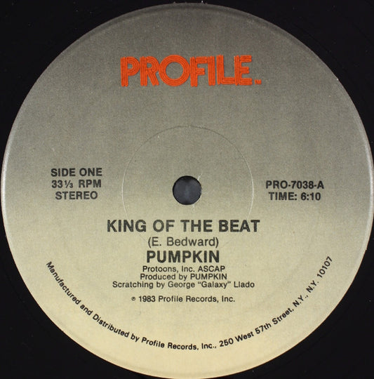 Pumpkin : King Of The Beat (12", Single)