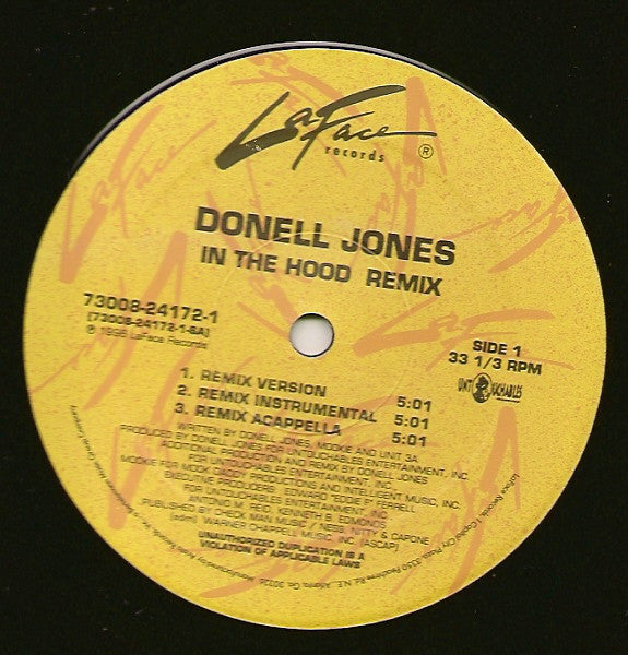 Donell Jones : In The Hood (Remix) (12")