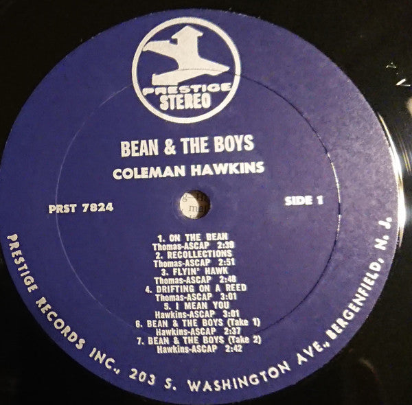 Coleman Hawkins : Bean And The Boys (LP, Comp, RE, RM)