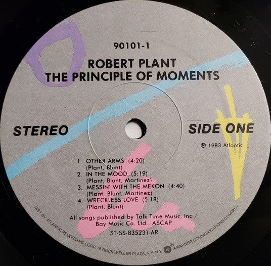 Robert Plant : The Principle Of Moments (LP, Album, AR )