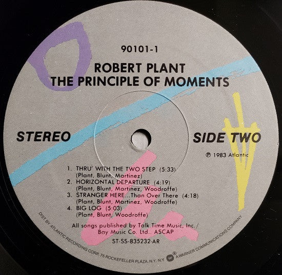 Robert Plant : The Principle Of Moments (LP, Album, AR )