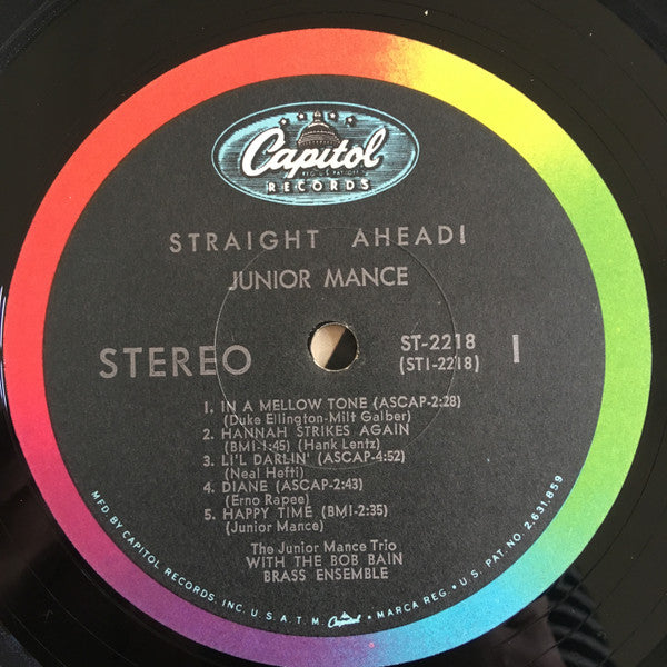 Junior Mance : Straight Ahead! (LP)
