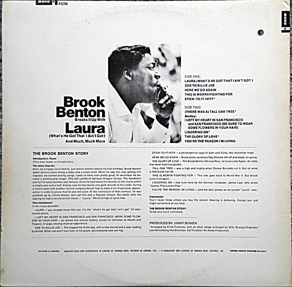 Brook Benton : Laura, What's He Got That I Ain't Got (LP, Album, Mono)