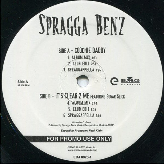 Spragga Benz : Coochie Daddy / It's Clear 2 Me (12", Promo)