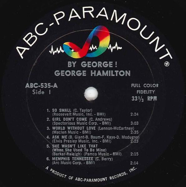 George Hamilton : By George! (LP, Album, Mono)