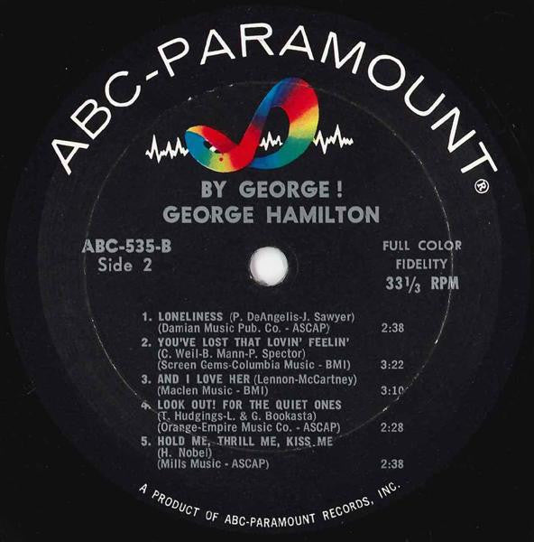 George Hamilton : By George! (LP, Album, Mono)
