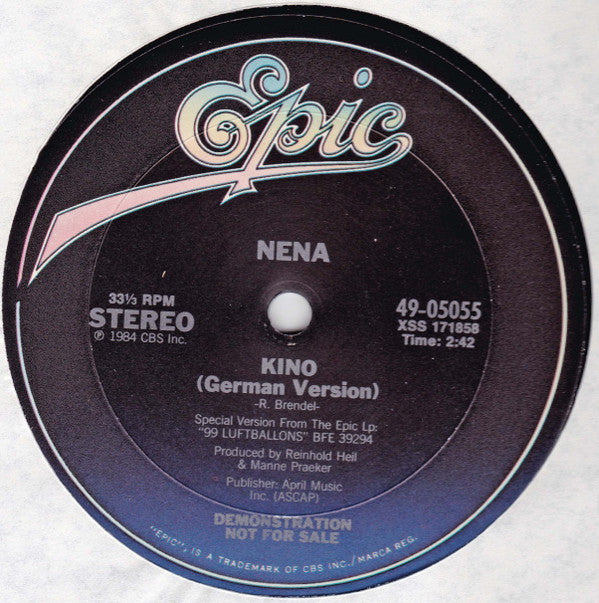 Nena : Kino (12", Single, Promo)