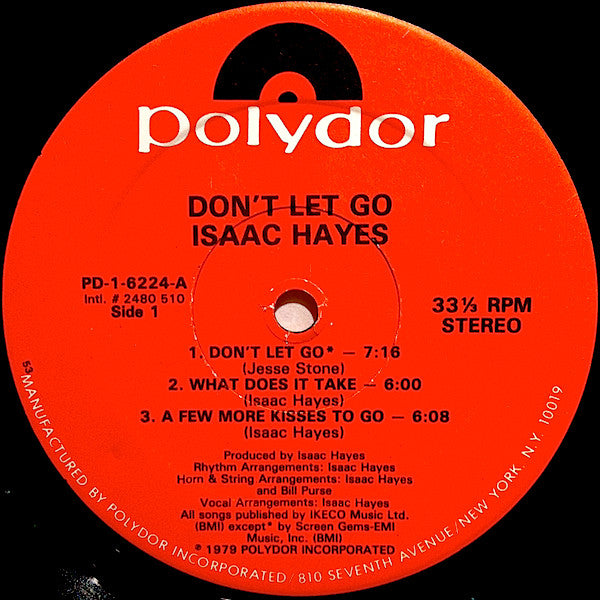 Isaac Hayes : Don't Let Go (LP, Album, 53 )