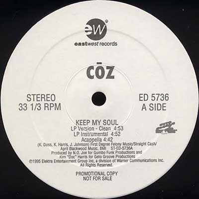 Coz : Keep My Soul (12", Promo)