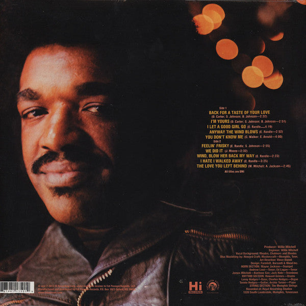 Syl Johnson : Back For A Taste Of Your Love (LP, Album, RE)