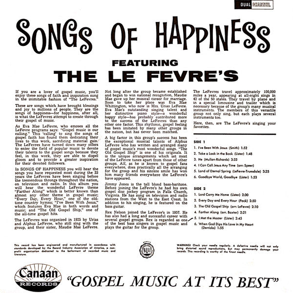 The LeFevres : Songs Of Happiness (LP)