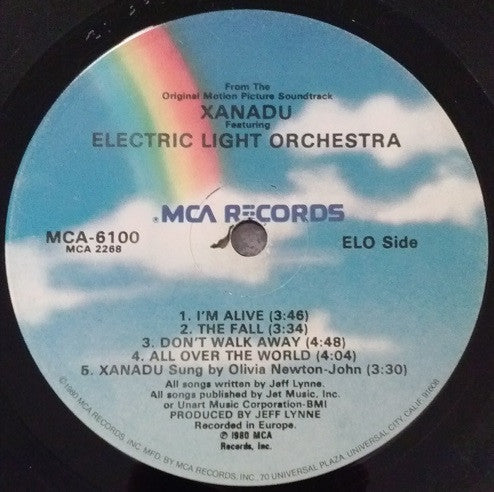 Electric Light Orchestra • Olivia Newton-John : Xanadu (From The Original Motion Picture Soundtrack) (LP, Album, RP, Glo)