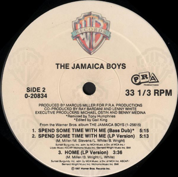 The Jamaica Boys : Spend Some Time With Me (12")