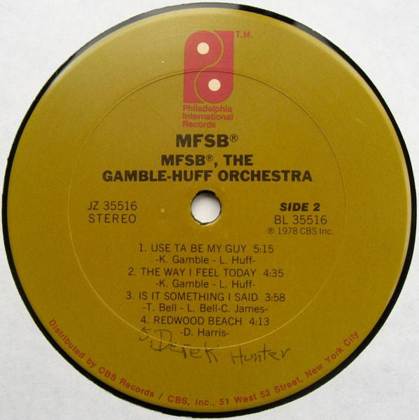 MFSB : MFSB, The Gamble-Huff Orchestra (LP, Album)