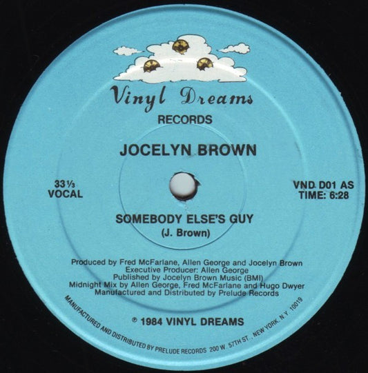 Jocelyn Brown : Somebody Else's Guy (12", RE, 2nd)