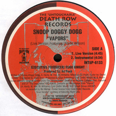 Snoop Dogg : Vapors (12", Promo)