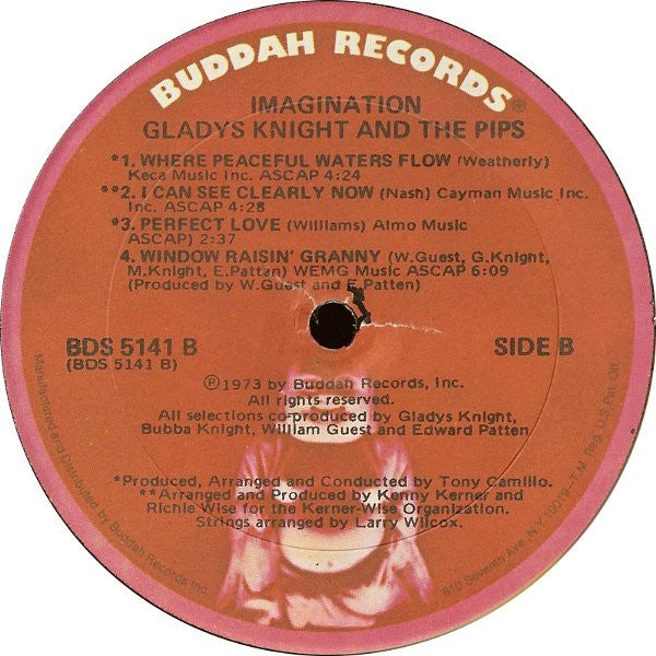 Gladys Knight And The Pips : Imagination (LP, Album, Son)