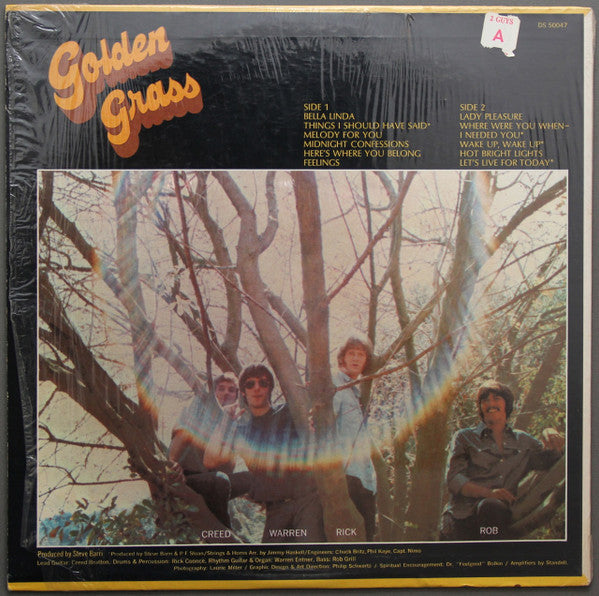 The Grass Roots : Golden Grass: Their Greatest Hits (LP, Comp)