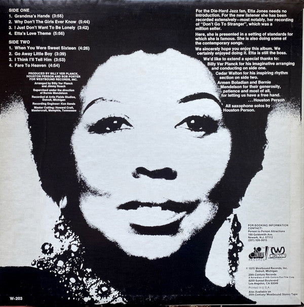 Etta Jones : Etta Jones '75 (LP, Album)