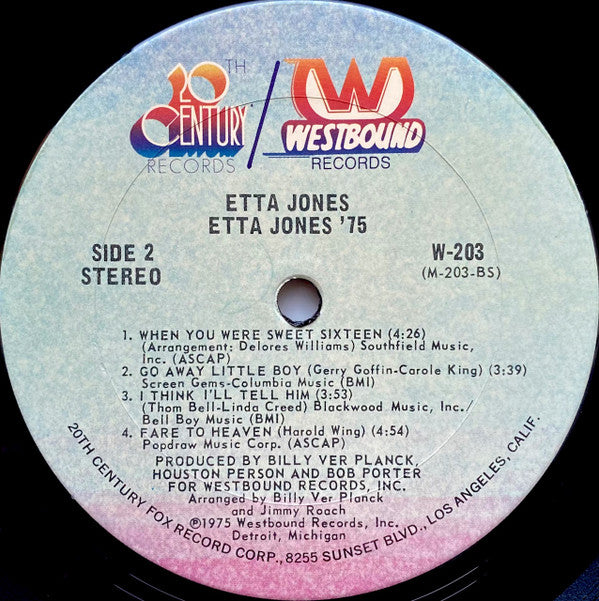 Etta Jones : Etta Jones '75 (LP, Album)