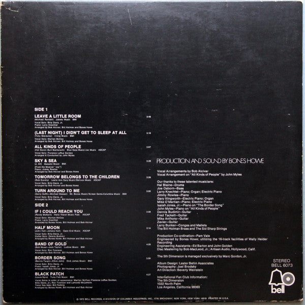 The 5th Dimension* : Individually & Collectively (LP, Album, Aud)