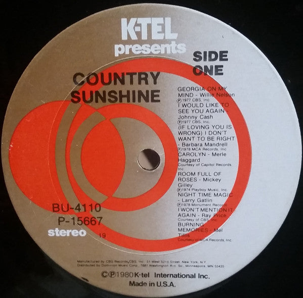 Various : Country Sunshine (LP, Comp)