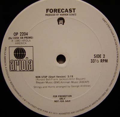 Forecast : Non Stop (12", Promo)