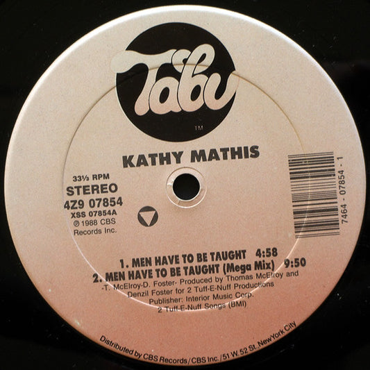 Kathy Mathis : Men Have To Be Taught (12")