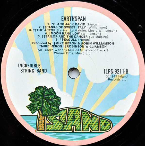 The Incredible String Band : Earthspan (LP, Album)