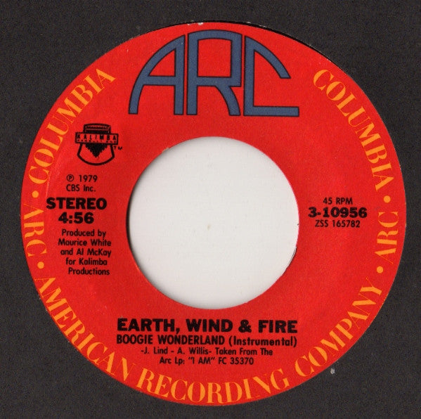 Earth, Wind & Fire With The Emotions : Boogie Wonderland (7", Single, Styrene, Pit)