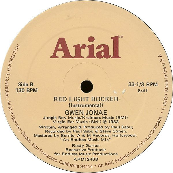 Gwen Jonae : Red Light Lover (12", 130)