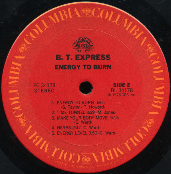 B.T. Express : Energy To Burn (LP, Album, San)