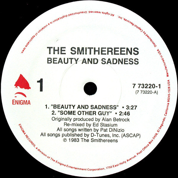 The Smithereens : Beauty And Sadness (12", EP)