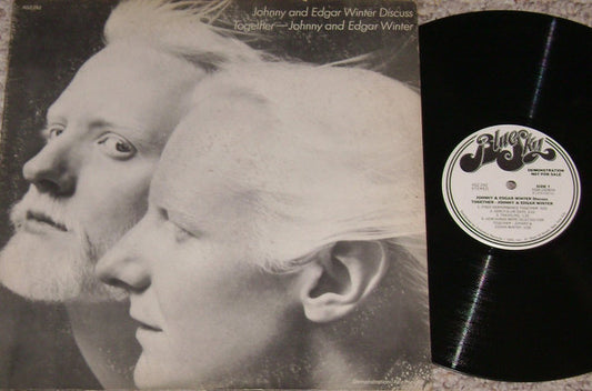 Johnny Winter & Edgar Winter : Johnny And Edgar Winter Discuss Together (LP, Promo)