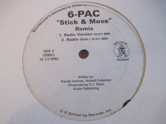 6-Pac (2) : Stick & Move (Remix) (12", Single)