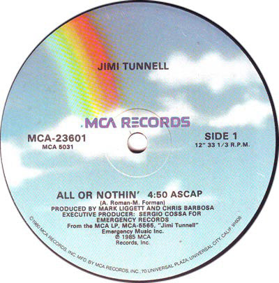 Jimi Tunnell : All Or Nothin' (12")