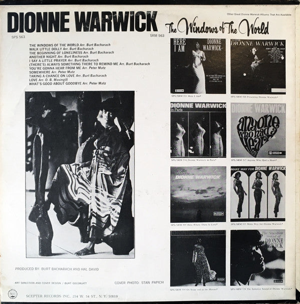 Dionne Warwick : The Windows Of The World (LP, Album, Ser)